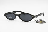 Blue Bay by Safilo mod. Imagine/S Vintage 1990s sunglasses, unisex oval black white, New Old Stock