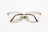 Viennaline Deluxe 1477 20k Golden plated, squared eyeglasses full chiseled embellished front & arms, New Old Stock 1970s