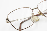 Viennaline Deluxe 1477 20k Golden plated, squared eyeglasses full chiseled embellished front & arms, New Old Stock 1970s