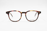 Calvin Klein CK5960 round pantos clubmaster eyeglasses frame, tortoise red acetate, Deadstock