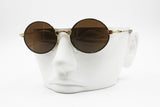 Hip round Golden Black Vintage Sunglasses, Apollo Optik 25181, Rare and cool, New Old Stock 1980s