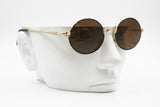 Hip round Golden Black Vintage Sunglasses, Apollo Optik 25181, Rare and cool, New Old Stock 1980s