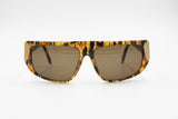 Genny 136 S Vintage hype sunglasses mask dappled & Golden big lugs, New Old Stock 1980s