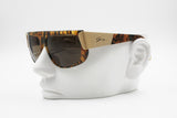 Genny 136 S Vintage hype sunglasses mask dappled & Golden big lugs, New Old Stock 1980s