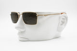 Vintage squared sunglasses man Winchester mod. Running, Golden frame brown lenses, New Old Stock 1980s
