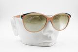 Iconic SAFILO ARLECCHINO sunglasses pale pink with white inner, shaded green lenses, New Old Stock