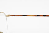 Vintage Façonnable Mod. Donna col. 717 51-19 semi rimless frame golden & black, Hand made in France, New Old Stock