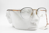Vintage Façonnable Mod. Donna col. 717 51-19 semi rimless frame golden & black, Hand made in France, New Old Stock