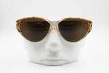 Paco Rabanne Paris PR 554 Vintage NOS sunglasses, womens sunglasses brown lenses, New Old Stock 1980s