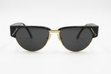 Atelier Gabrielli mod. 134 handmade Vintage Italian Sunglasses wayfarer strass, Golden metal womens, New Old Stock 1970s