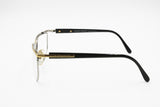 PILAR CRESPI 683 Vintage eyewear frame crisscross bar, Golden reflective & Silver, New Old Stock 80s