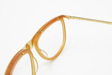 LINO VENEZIANI mod. LV 767/2 - 55 womens elegant frame eyeglasses, Caramel Golden Silver, New Old Stock 1980s