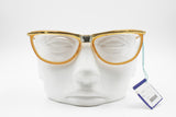 LINO VENEZIANI mod. LV 767/2 - 55 womens elegant frame eyeglasses, Caramel Golden Silver, New Old Stock 1980s