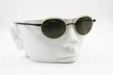Oval vintage sunglasses shades white opaque & Black, LOOK mod. 114 , New Old Stock 1980s