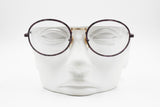 EGOS eyewear frame made in Italy, crazy violet dappled metallized color, Round women frame, New Old Stock 1980s