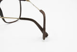 Concorde Carbonyl wayfarer wooden effect glasses eyeglasses, leater temple tips, New Old Stock 1980s