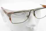 Mila Schön eyeglasses frame Modern Modernist, flat top aged effect, New Old Stock 1980s