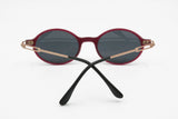 Sisley mod. SLY 302 OXS vintage sunglasses little round burgundy red and bronze, New Old Stock 1990s
