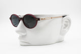 Sisley mod. SLY 302 OXS vintage sunglasses little round burgundy red and bronze, New Old Stock 1990s