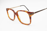 LOZZA mod. Regent big squared tortoise glasses frame, Wooden pattern arms, New Old Stock