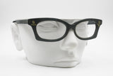 Modern Restyle Cat eye eyewear frame rare unique, NARA IDEE N200 295, flowers adorned frame, New Old Stock