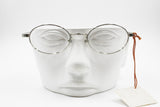 John Lennon JLS 102 classic and elegant oval silver metal eyeglasses frames made in Italy, New Old Stock 1990s