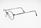 Byblos 625 3167 Vintage Octagonal frame eyeglass deep metallic blue, Made in italy 90s, New Old Stock