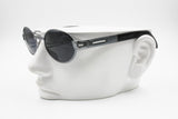SEVENTH STREET By Safilo Oval Sunglasses, metal & acetate gunmetal tone Made in Italy, New Old Stock 1990s