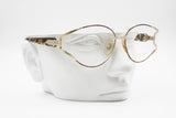 Paco Rabanne Paris Vintage eyeglasses frame, Oval womens large with design lugs, New Old Stock 1980s