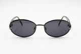 Les Copains sunglasses mod. LC 305 Size 53, Oval sunglasses darken gunmetal frame, New Old Stock 1990s