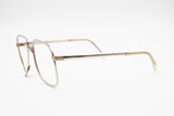 Desil 14K golden plated eyewear frame, finest Italian quality squared frame, New Old Stock 1970s