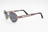 Enrico Coveri You Young 6761 preppy Vintage Sunglasses NOS, Round oval rims pale violet, New Old Stock