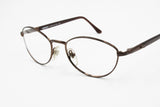Genny 657 5287 Made in Italy Women eyeglass eyewear frame, Metallic bronze tone, New Old Stock 90s