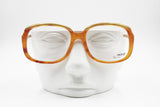INDO Boutique oversize squared-rectangular Eyeglass-Sunglasses Frame, Caramel & Golden eyebrows, New Old Stock 1970s