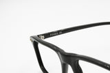 FOVES classic Italian Black Optical frame Prescription glasses, Rectangular eyeglasses, New Old Stock 1980s