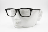 FOVES classic Italian Black Optical frame Prescription glasses, Rectangular eyeglasses, New Old Stock 1980s