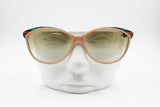 Iconic SAFILO ARLECCHINO sunglasses pale pink with white inner, shaded green lenses, New Old Stock