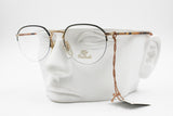 Vintage Façonnable Mod. Donna col. 717 51-19 semi rimless frame golden & black, Hand made in France, New Old Stock