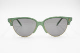 STING collection by AK Vintage Sunglasses green & golden braided, Round cat eye sunglasses, New Old Stock 1970s