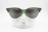STING collection by AK Vintage Sunglasses green & golden braided, Round cat eye sunglasses, New Old Stock 1970s