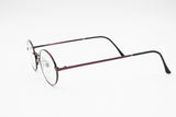 Violet Metallized Aged effect, Oval eyeglass frame full rimmed BIG APPLE made in Italy, New Old Stock 1990s