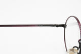 Violet Metallized Aged effect, Oval eyeglass frame full rimmed BIG APPLE made in Italy, New Old Stock 1990s