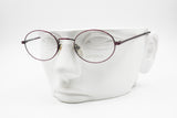 Violet Metallized Aged effect, Oval eyeglass frame full rimmed BIG APPLE made in Italy, New Old Stock 1990s