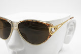 Paco Rabanne Paris PR 554 Vintage NOS sunglasses, womens sunglasses brown lenses, New Old Stock 1980s
