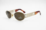 Von Furstenberg Vintage Sunglasses mod. MF 65 col. 249, preppy style big designer arms, New Old Stock