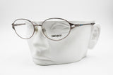 Genny 675 5283 Vintage women eyeglass frame oval rims, lapis lazuli oval details, New Old Stock 1980s