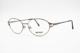 Genny 675 5283 Vintage women eyeglass frame oval rims, lapis lazuli oval details, New Old Stock 1980s