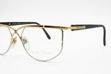 PILAR CRESPI 683 Vintage eyewear frame crisscross bar, Golden reflective & Silver, New Old Stock 80s