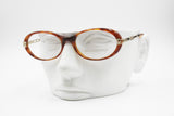 Oval little cay eye frame Brown tortoise and Gold, Ouverture made in Italy mod. OV10, New Old Stock