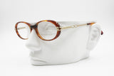 Oval little cay eye frame Brown tortoise and Gold, Ouverture made in Italy mod. OV10, New Old Stock